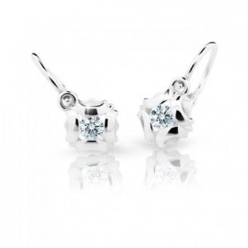 Zlaté detské náušnice s kvietkami 2216 - Zlaté detské náušnice s kvietkami 2216