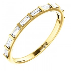 Dámsky svadobný obrúčkový prsteň 1239 - Dámsky svadobný obručkový prsteň 1239 Elegantny a jednoduchy prsten zo zlata 585 vyrobeny v najvyssej kvalite so zirkonmi, ktory pozdvihne vasu eleganciu a noblesu