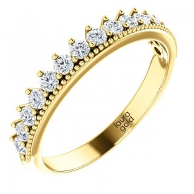 Dámsky svadobný obrúčkový prsteň  1261 - Dámsky svadobný obrúčkový prsteň  1261 Elegantny a jednoduchy prsten zo zlata 585 vyrobeny v najvyssej kvalite so zirkonmi, ktory pozdvihne vasu eleganciu a noblesu