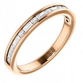 Dámsky svadobný obrúčkový prsteň 1251 - Dámsky svadobný obrúčkový prsteň 1251 Elegantny a jednoduchy prsten zo zlata 585 vyrobeny v najvyssej kvalite so zirkonmi, ktory posdvihne vasu eleganciu a noblesu