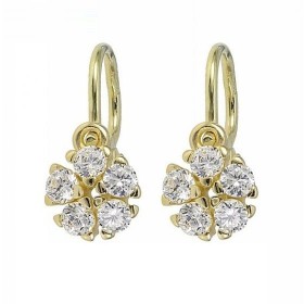 Zlaté detské náušnice kvietky Z00478B - Zlaté detské náušnice kvietky 00478