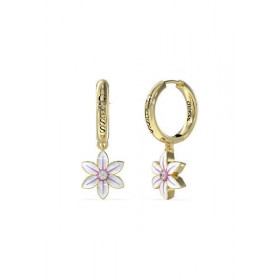 GUESS náušnice WHITE LOTUS JUBE04137JWYGWHT/U - GUESS náušnice WHITE LOTUS JUBE04137JWYGWHT/U
