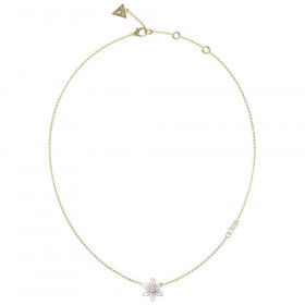 GUESS náhrdelník White lotus JUBN 04136JWYGWHT/U - GUESS náhrdelník White lotus JUBN 04136JWYGWHT/U
