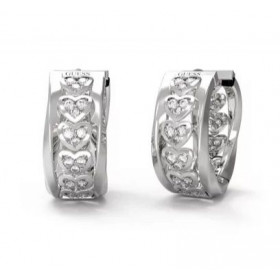 GUESS náušnice Mon Amour JUBE04604JWRHT/U - GUESS náušnice Mon Amour JUBE04604JWRHT/U