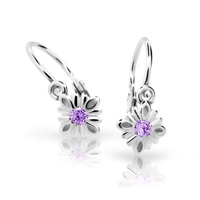 Zlaté detské náušnice s kvietkami 2261