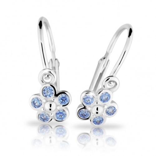 Zlaté detské náušnice s kvietkami 2744B