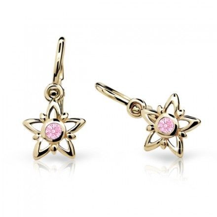 Zlaté detské náušnice s hviezdičkou 1996Z