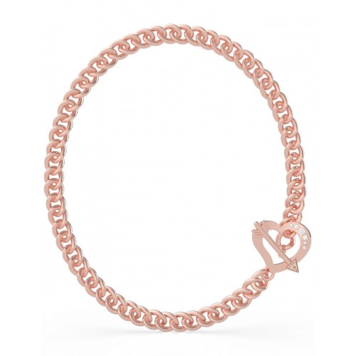 GUESS Náhrdelník ACROSS MY HEART ROSE GOLD UBN79067