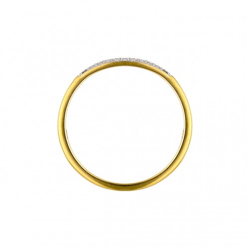 Obrázok číslo 2: Zásnubný prsteň zo žltého zlata s briliantmi