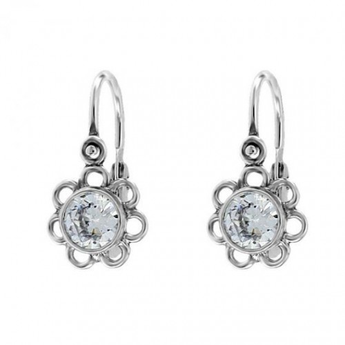 Zlaté detské náušnice kvietky B00814B