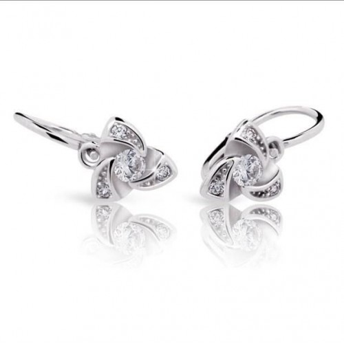 Zlaté detské náušnice vrtuľky 2203