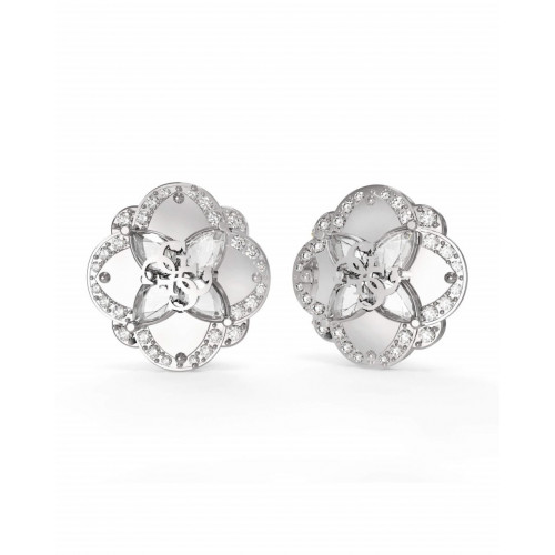 GUESS náušnice Wild Flower JUBE05504JWRHT/U