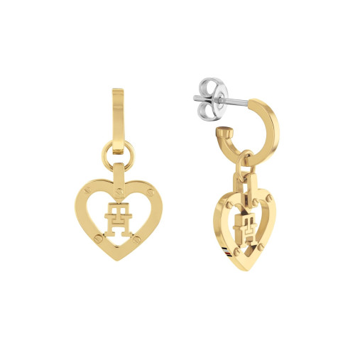 TOMMY HILFIGER náušnice Monogram Heart 2780924